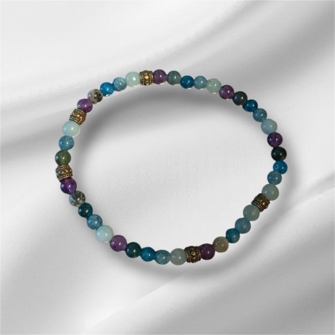 Améthyste/Apatite/Jade 4mm