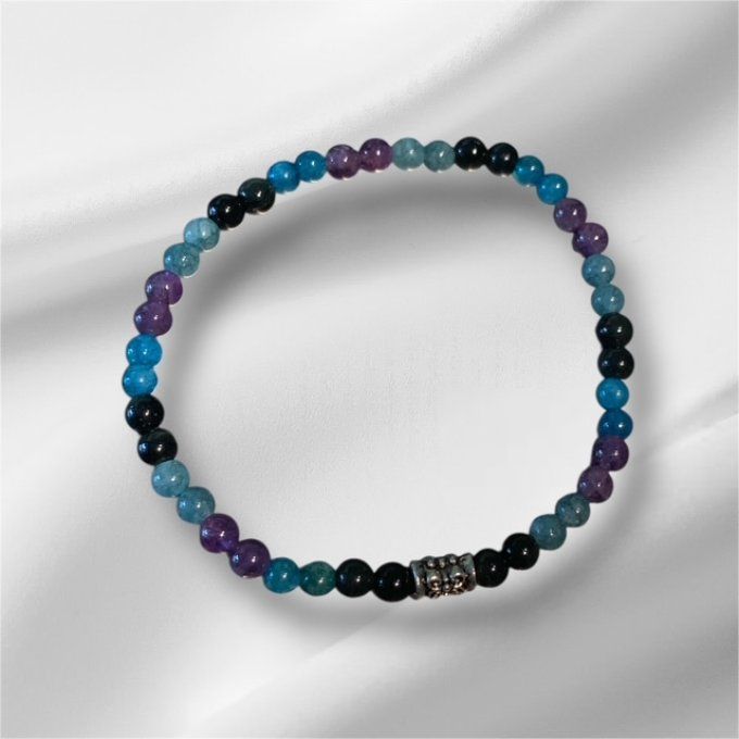 Apatite/Améthyste 4mm